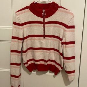 Forever 21 red, white and pink sweater
